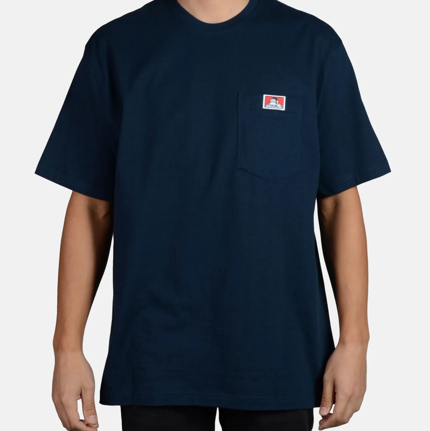 Heavy Duty Short Sleeve Pocket T-Shirt - Navy